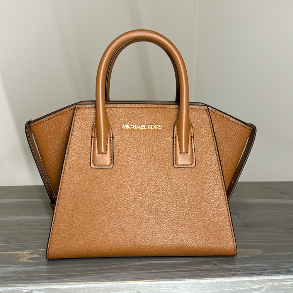 Michael Kors Avril Extra-Small Leather Satchel (color: luggage)